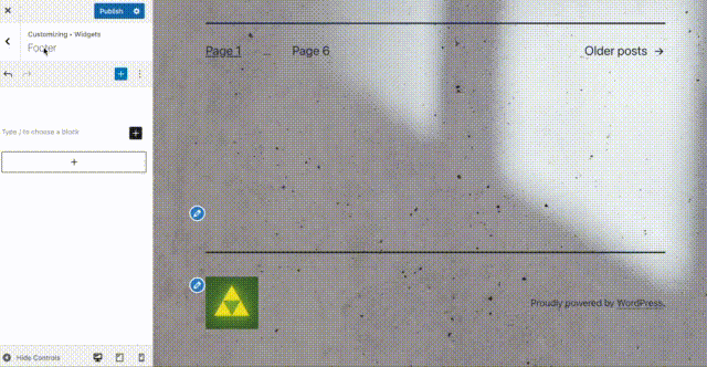 Adding Widget